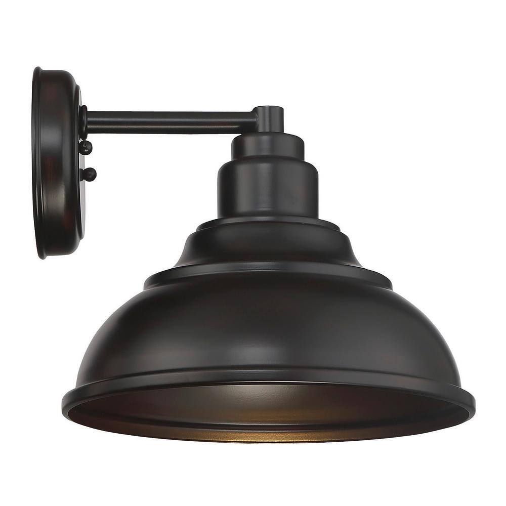 English Bronze Dimmable Outdoor Lantern Wall Sconce