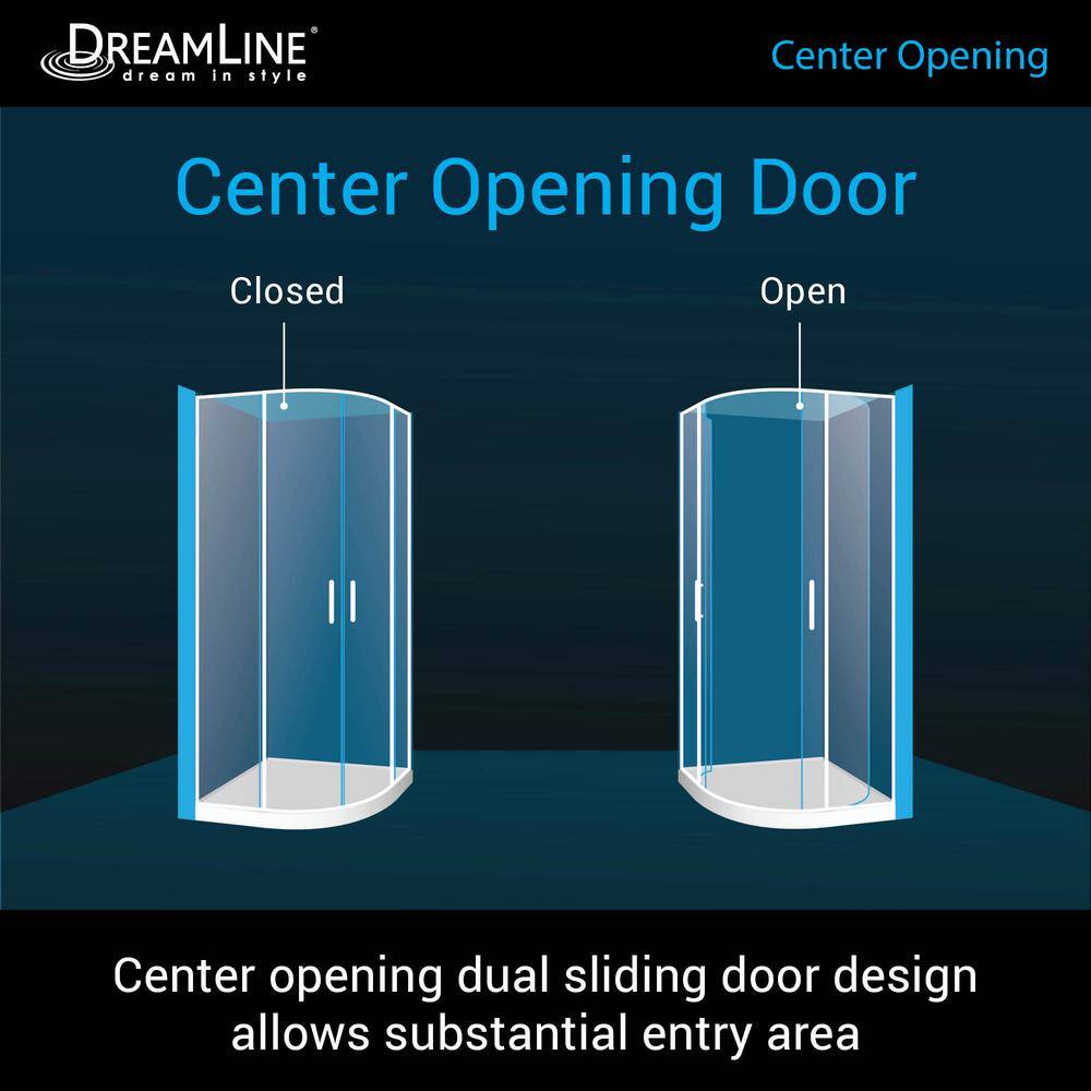 Prime 33" Frosted Glass Sliding Shower Enclosure with Oil Rubbed Bronze Frame
