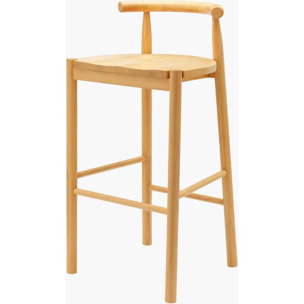 Isabella 37 in. H Beige Low Back Wood 1 Set of Included