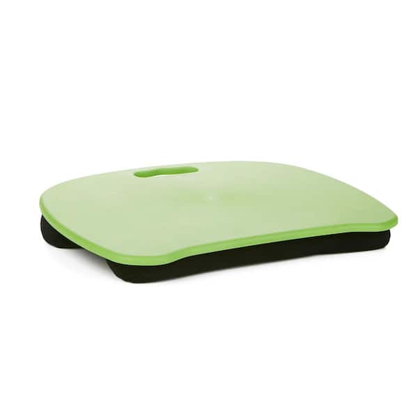 Mind Reader Portable Laptop Lap Desk with Handle, Monitor Holder, Laptop Lap Holder, Built-in Cushion for Comfort, Green