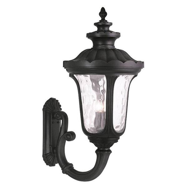 Livex Lighting Oxford 4 Light Black Outdoor Wall Sconce