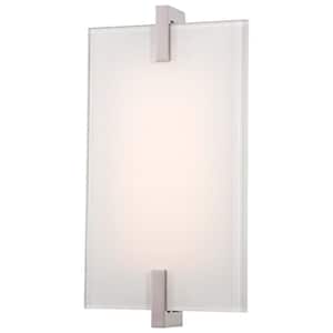 Hooked 12-Watt Polished Nickel Integrated LED Wall Sconce