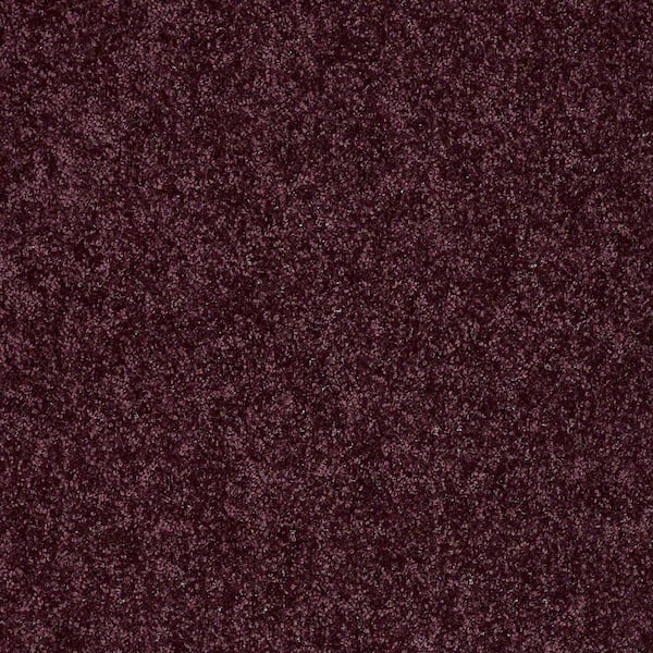 TrafficMaster 8 in. x 8 in. Texture Carpet Sample - Palmdale I - Color Grape Koolaid
