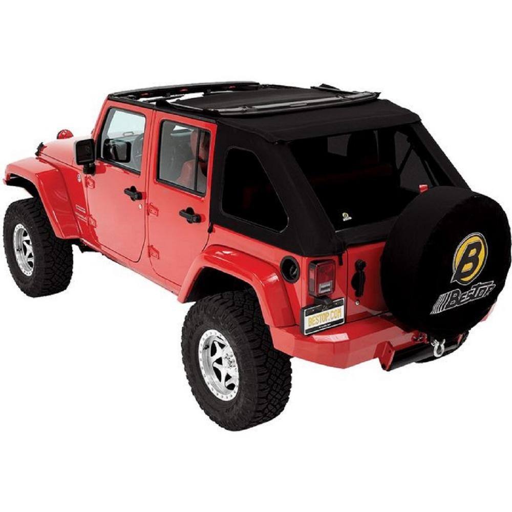 Bestop Replace-A-Top for Trektop Hardware for Wrangler JK 4DR (Black ...