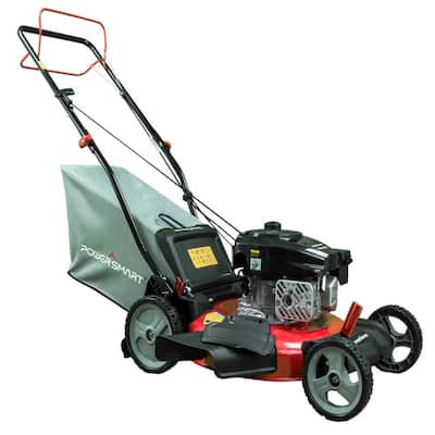 PowerSmart 21 in . 3-In-1 170cc Gas Self-Propelled Walk Behind Lawn ...