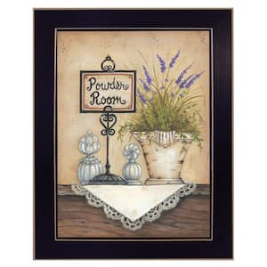 Powder Room Pretty by Unknown 1 Piece Framed Graphic Print Typography Art Print 12 in. x 10 in. .