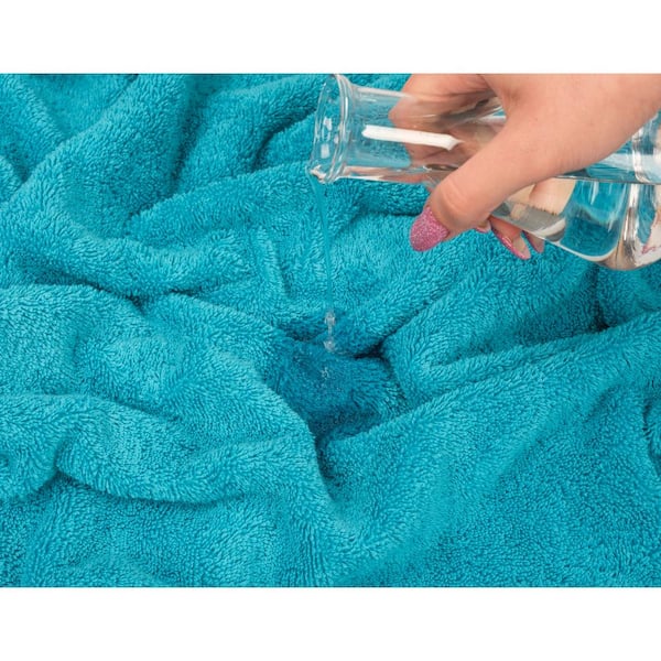 American Soft Linen 6 Piece Towel Set, 100% Cotton Bath Towels for  Bathroom, Aqua Blue