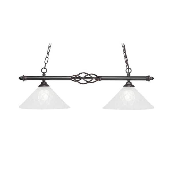 Unbranded Olympia 3-Light Billiard Light New Age Brass with 7.5 in. Smoke Textured Glass, No Bulbs Included