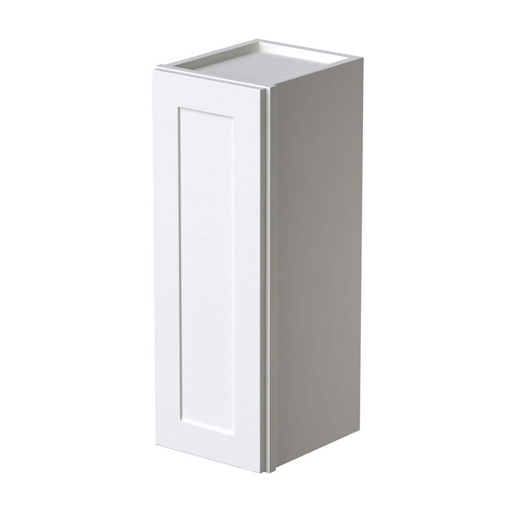 Shaker 15-inch W x 12-inch D x 36-inch H Plywood Ready to Assemble Single Door Wall Kitchen Cabinet in White price history on PriceWatchPro