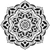 Designer Stencils Vedas Mandala Stencil and Free Bonus Stencil FS028-B -  The Home Depot