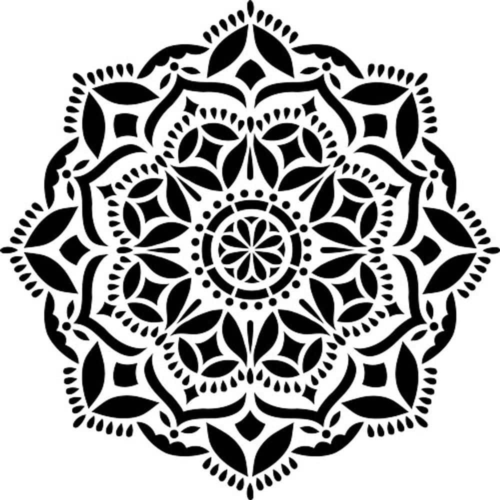 Bellis Mandala Stencil Mandala Stencils, Mandala Craft Stencil