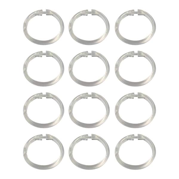 Details about   Clear Plastic Shower Curtain Rings Hooks Trade Packs 24 & 48 