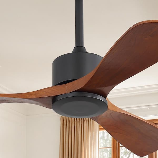 Sofucor 52 in. Solid Wood Indoor/Outdoor Modern Matte Black