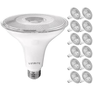 120-Watt Equivalent PAR38 Dimmable LED Light Bulbs 3500K Natural White Wet Rated (12-Pack)