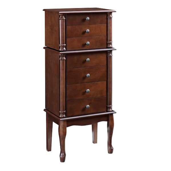 Powell Company Nia Mahogany Jewelry Armoire