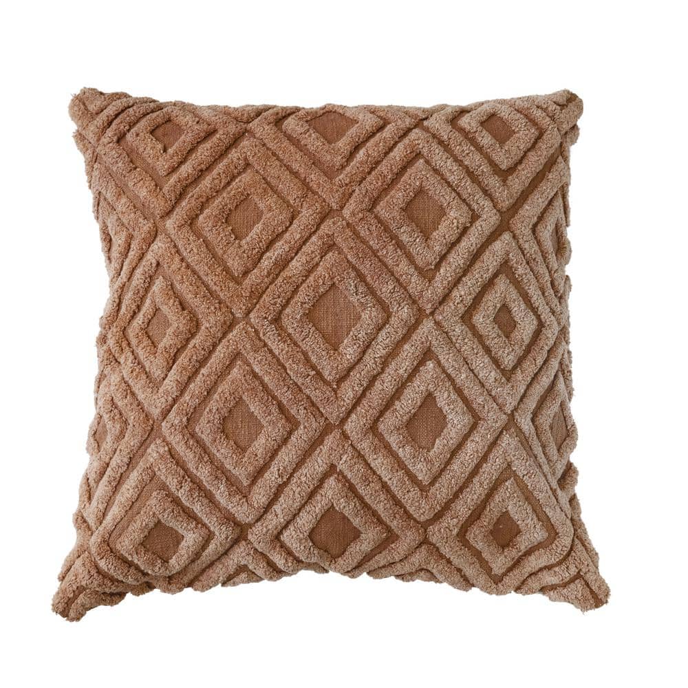 Sweet Home Collection Plush Pillow Faux Fur Soft and Comfy Throw Pillow (2  Pack), Taupe