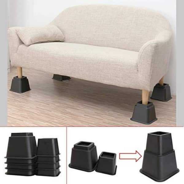 Homeroots Domestic Black With Bed, Home Depot Sofa Legs