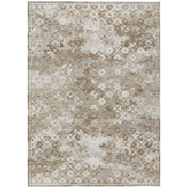 Chantille Machine Washable Indoor/Outdoor Abstract ACN2786 Beige 8 ft. x 10 ft. Area Rug