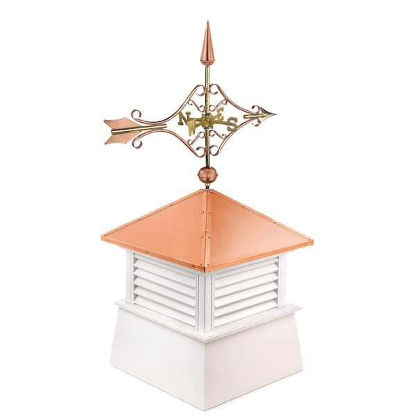 Good Directions Manchester 18 in. x 21 in. x 44 in. Vinyl Cupola with Cottage Victorian Arrow