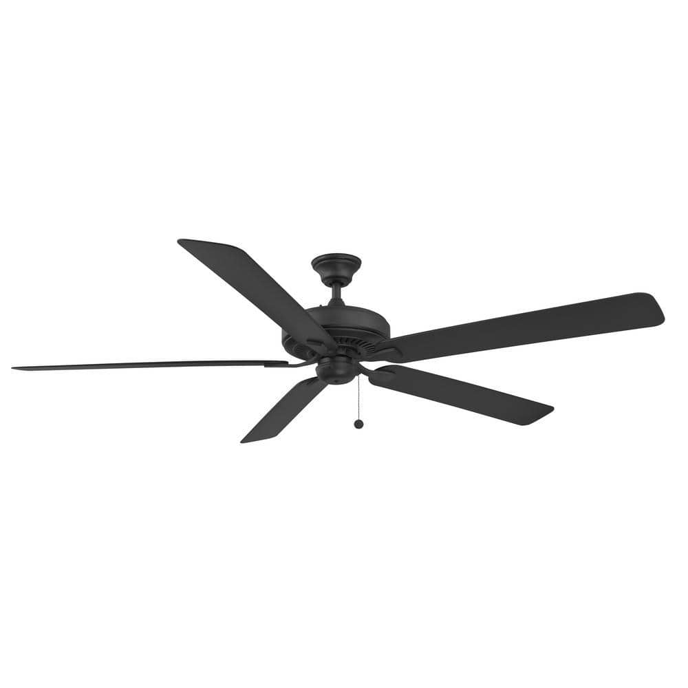 FANIMATION Edgewood 72 72 in. Indoor/Outdoor Black Ceiling Fan