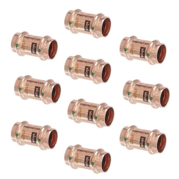 ProPress 3/4 in. Press Copper Coupling No Stop (10-Pack)