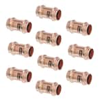 WHK 10 PackS 3/4 Press Propress x 3/4 Copper coupling Adater Fittings Connect From Cooper to Cooper Pipe(Lead-Free,No Stop