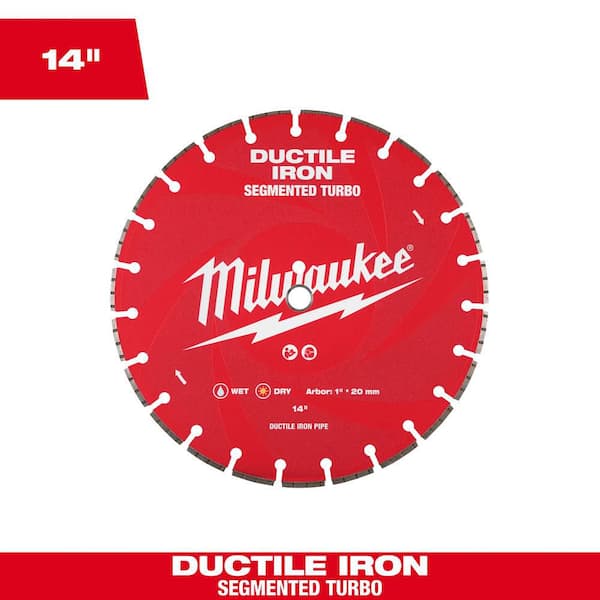 14 in. 23-Tooth Segmented Ductile Iron Diamond Circular Saw Blade