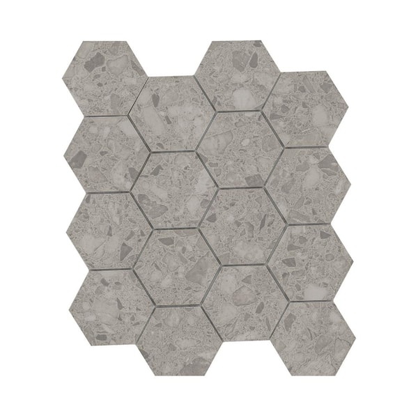 MSI Smoky Terrazzo 12 in. x 12 in. Matte Porcelain Mesh-Mounted
