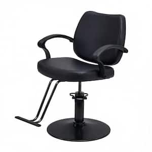 White PU Leather Hair Beauty Salon Equipment Silver Hydraulic