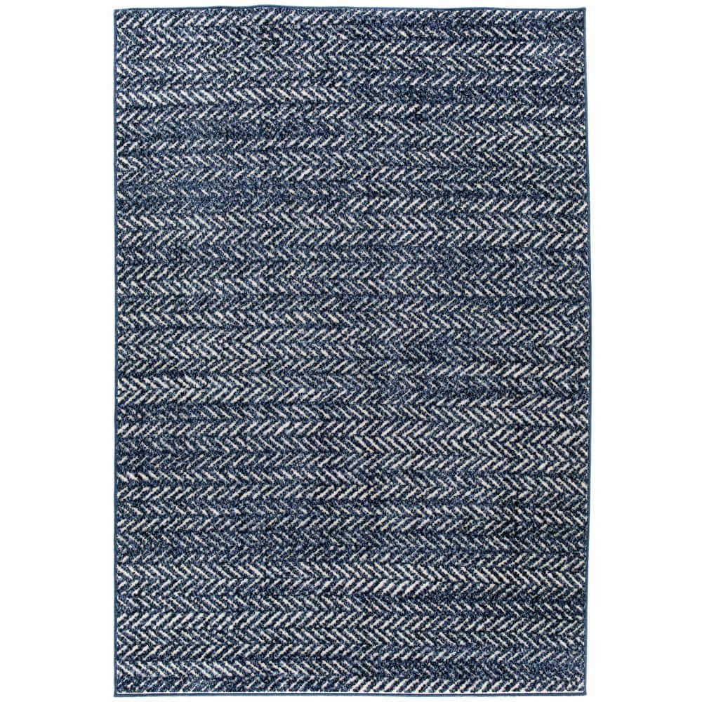 BALTA Tessin Blue 8 ft. x 10 ft. Contemporary Area Rug 3011108 - The ...