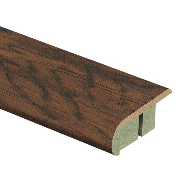 Zamma Coffee Handscraped Hickory 3/4 in. Thick x 2-1/8 in. Wide x 94 in. Length Laminate Stair Nose Molding