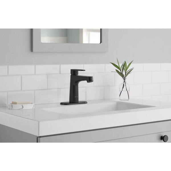 Glacier Bay Kendrick Single Hole Single-Handle Bathroom Faucet in  