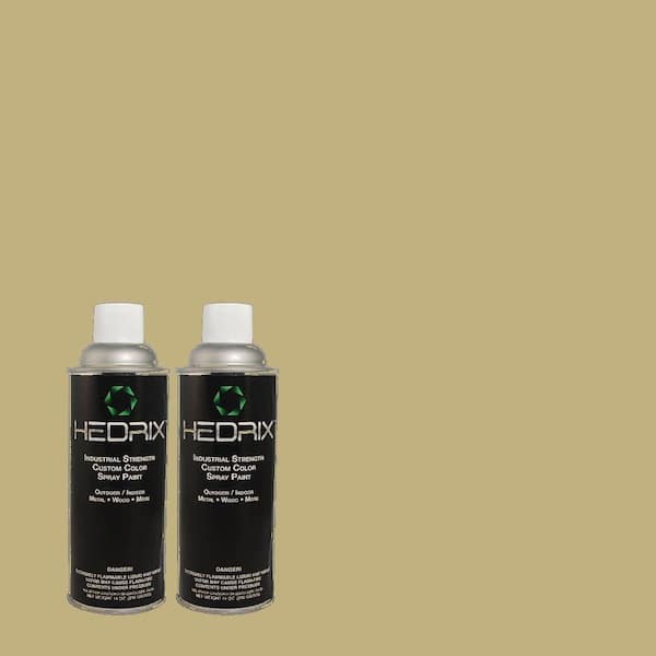 Hedrix 11 oz. Match of PPU8-8 Kaffir Lime Flat Custom Spray Paint (2-Pack)