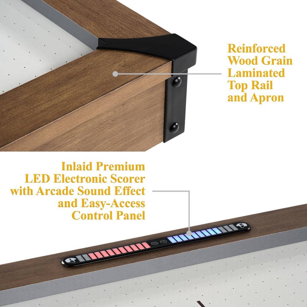 Barrington 7' Urban Air Hockey Table with Faux Concrete Legs
