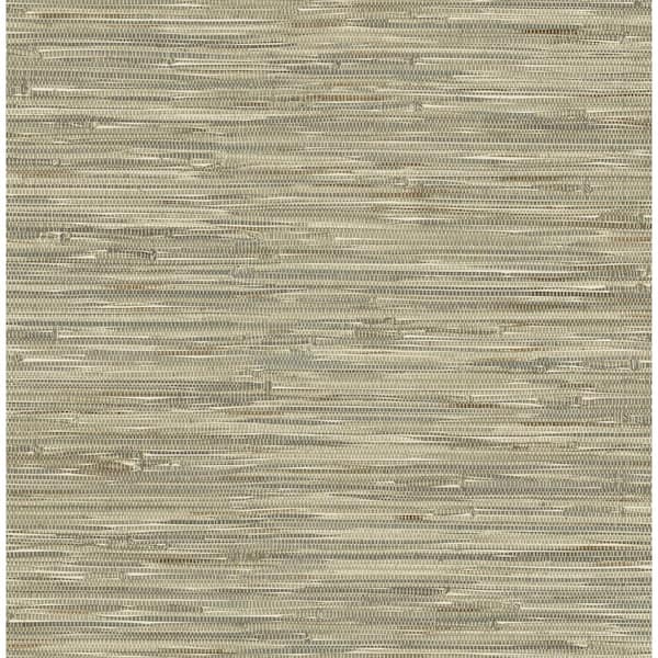 A-Street Prints Green Exhale Woven Faux Grasscloth Wallpaper Sample