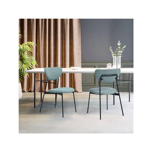 teal metal dining chairs