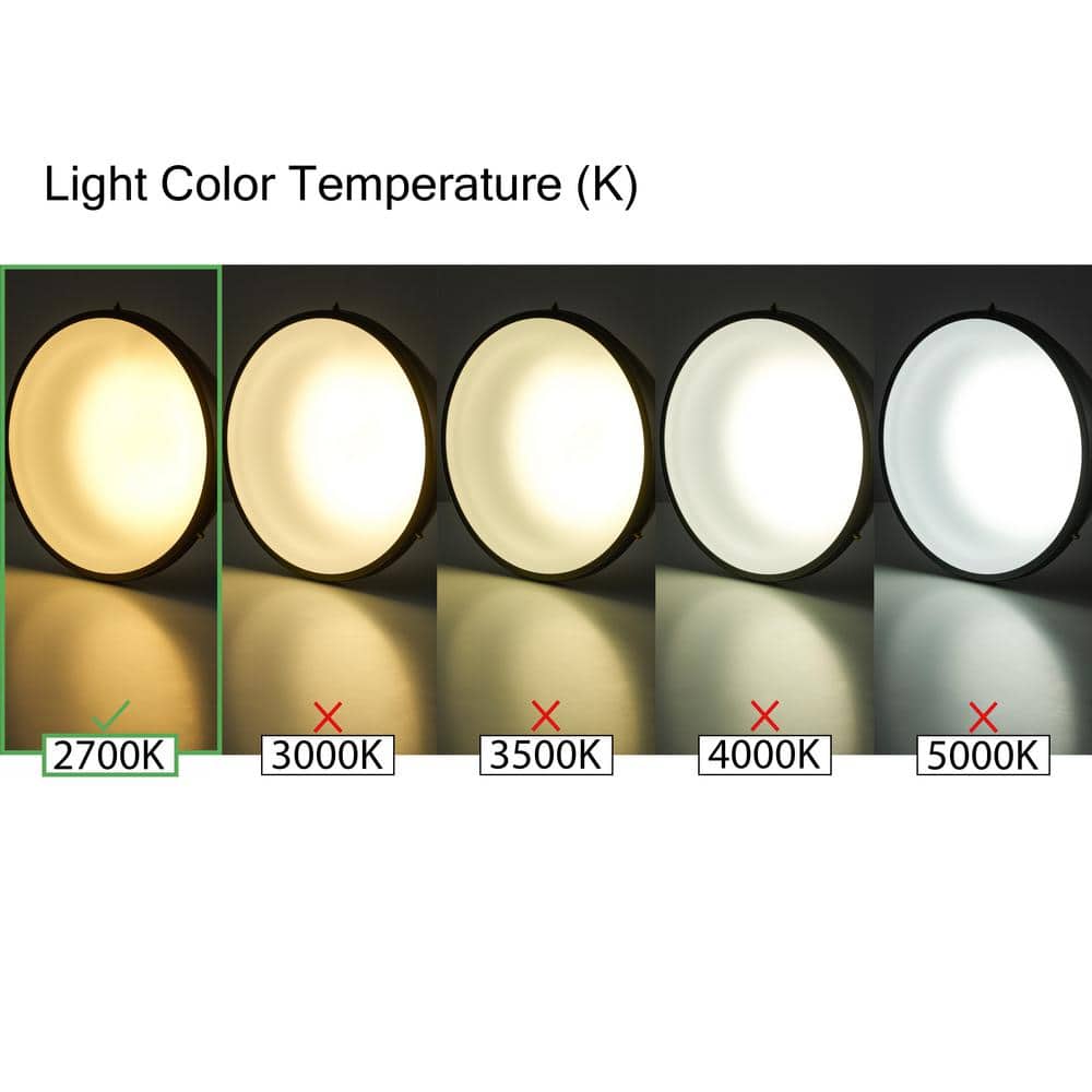 Vanowen White Glass 7.5" LED Flush Mount Light