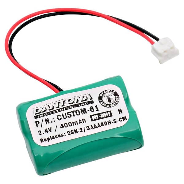Dantona 2.4-Volt 400 mAh Ni-Mh battery is used in CommPass Pagers