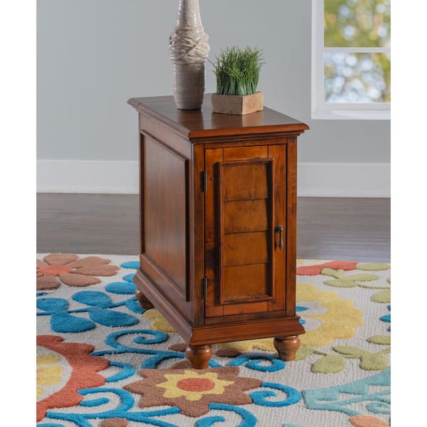 Powell Company Moore Shutter Cabinet Hazelnut