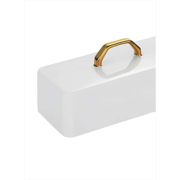 4 oz. Ceramic Butter Dish with Lid, Beautiful Small Butter Tray for East West Coast Butter, White