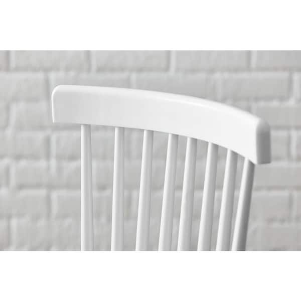 White Wood Windsor Dining Chair (Set of 2)