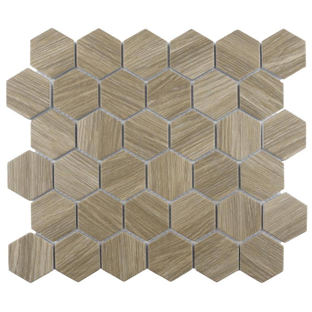 Llama 2 in. Hex Matte Noce 6 in. x 6 in. Porcelain Mosaic Take Home Tile Sample price history on PriceWatchPro