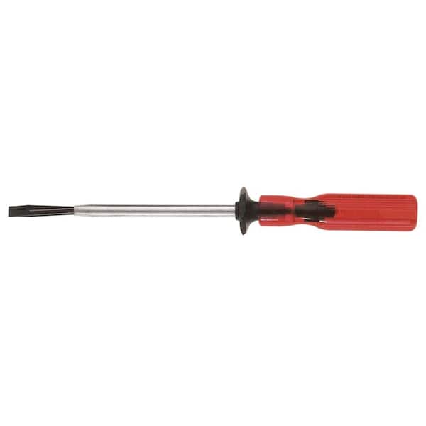 Klein Tools 1/4 in. Slotted Tip Flat Head Screwdriver with 6 in. Round Shank