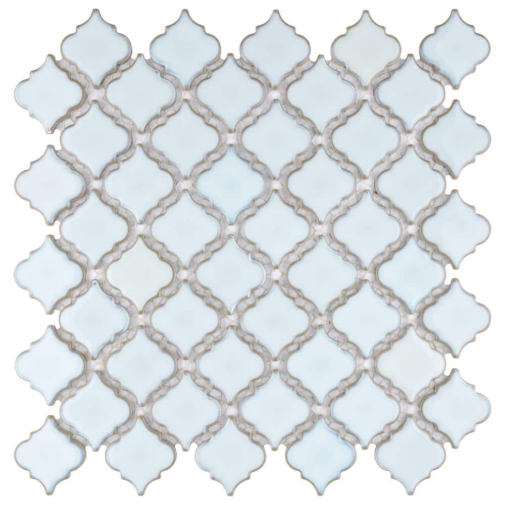 Hudson Tangier Silk White 12 in. x 12 in. Porcelain Floor and Wall Mosaic Tile (11.0 sq. ft./Case) price history on PriceWatchPro