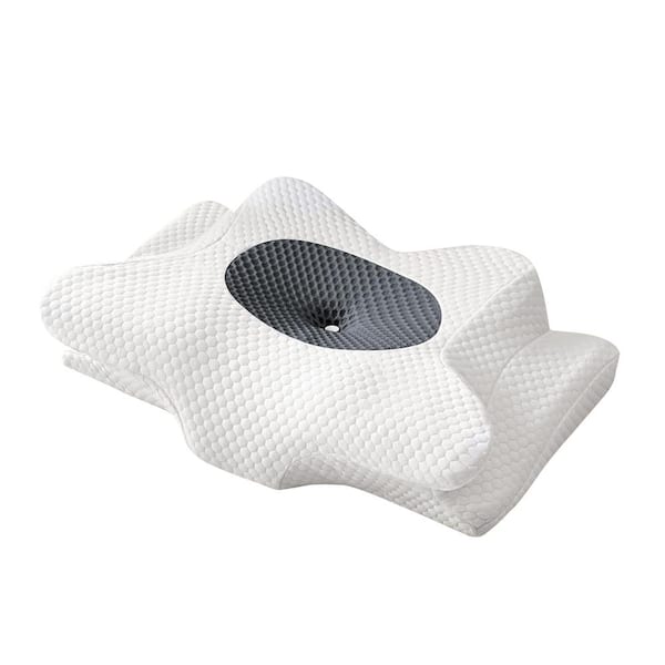 Unbranded Without Pain Cervical Neck Cooling Pillow for Sleeping, Ergonomic Contour Side Sleeper Pillow, Gray