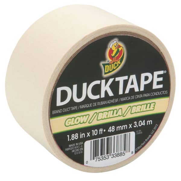 Duck® Brand Color Duct Tape Rolls, 1-15/16 x 20 Yd, Gold/Chrome, Pack Of 2  Rolls