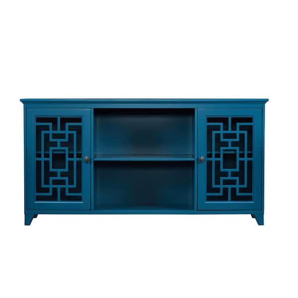 STICKON Blue Sideboard Table with 2-Doors