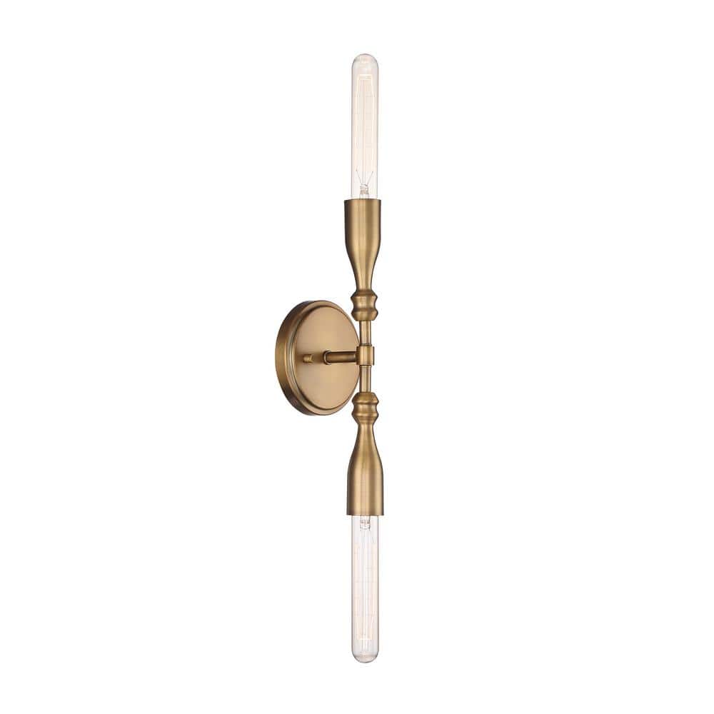 Louise 13.5" Old Satin Brass Dimmable Wall Sconce