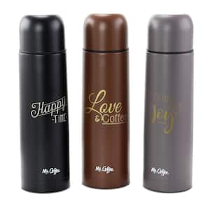 Luster Javelin 16 oz. Assorted Color Stainless Steel Thermal Travel Bottles (Set of 3)