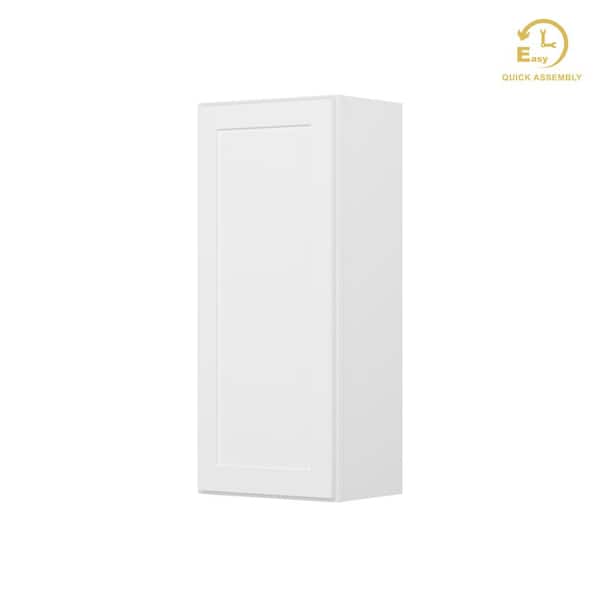 HOMLUX Easy-DIY 18 in. W x 12 in. D x 42 in. H Ready to Assemble Wall Kitchen Cabinet in Shaker White